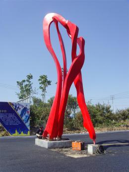 hj1730 不銹鋼雕塑—舞_青島國際服裝城不銹鋼雕塑、石雕、玻璃鋼雕塑_濱州宏景雕塑有限公司